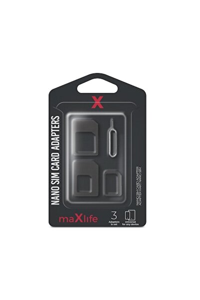 Bibilel Nano SIM All in One 3 in 1 adapter for Micro SIM, standard SIM, with key included