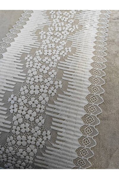 FASHİON DANTEL Lycra Stretch Lace 22 cm Width 1 Mt Ecru