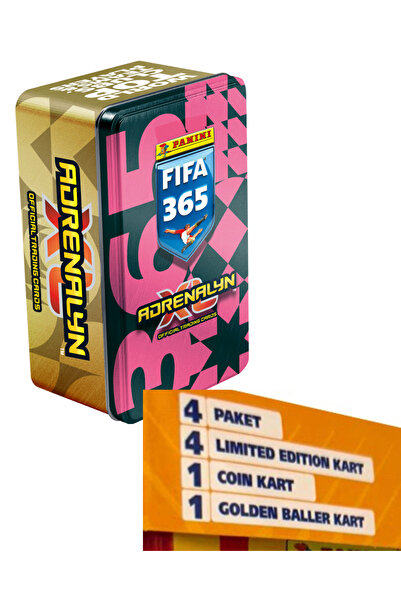 Next Plus Lisanslı Yeni Sezon 2026 Adrenalyn XL FIFA 365 Teneke Kutu Futbolcu...