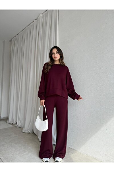 Mooi Butik Laura Suit 8556 - Burgundy