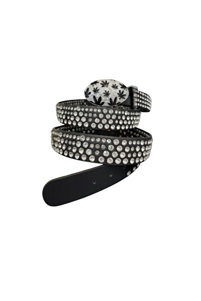 targay حزام مرصع بالأحجار اللامعة