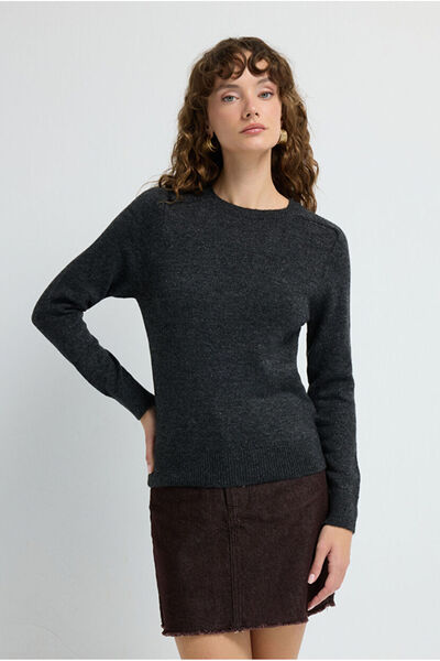 adL Bisiklet Yaka Triko Kazak