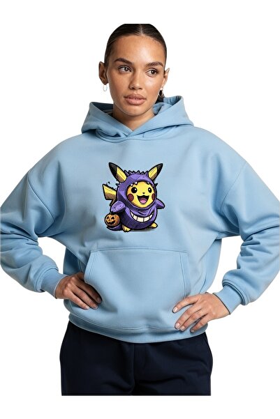 ArtYus Costum unisex Gengar Pikachu Colorat Special cu imprimeu Bumbac suprad...