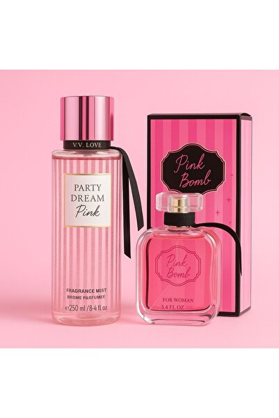 de Set Cadou Apa parfum Pink Bomb 100 ml+ Spray corp Pink 250 ml