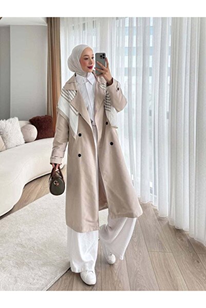 ZARERA TORİNO UZUN TRENÇ ŞALLI