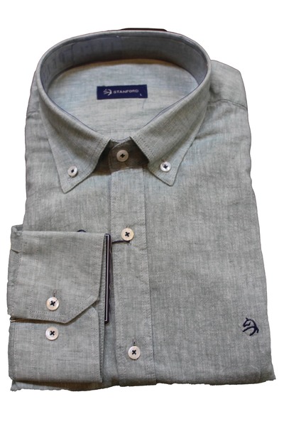 Stanford Men's Linen Long Sleeve Shirt