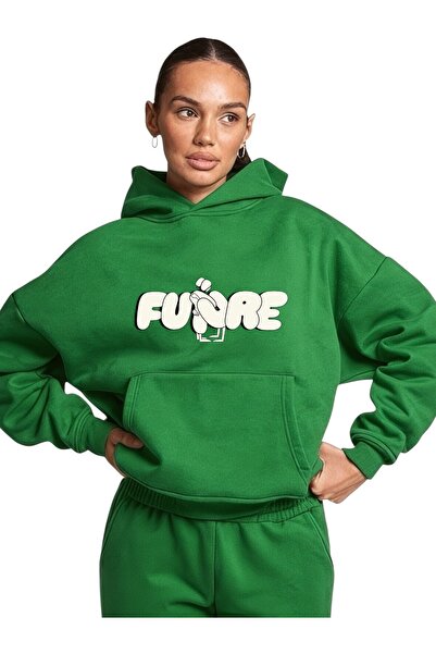 ArtYus Unisex Future Colorful Special cu imprimeu Cotton supradimensionat cu ...