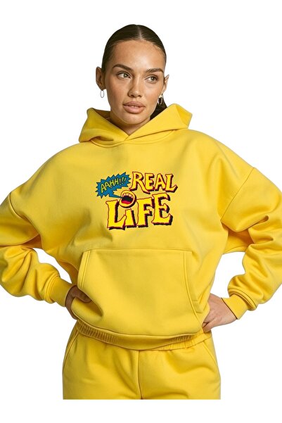 ArtYus Unisex Real Life Colorful Special cu imprimeu Cotton supradimensionat ...