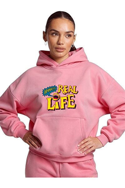 ArtYus Unisex Real Life Colorful Special cu imprimeu Cotton supradimensionat ...