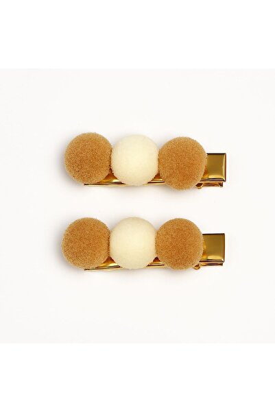 Shiklik Set de 2 catarame elegante din pluș moale pentru fete