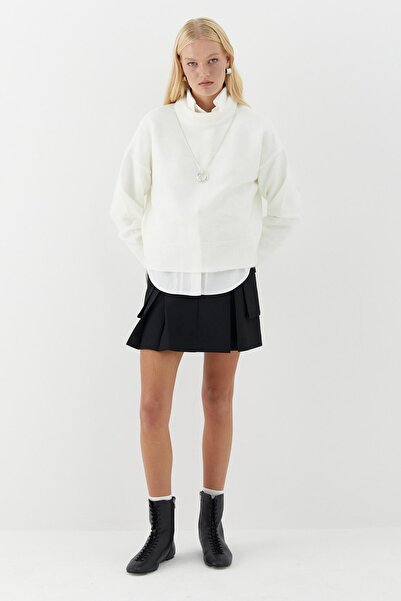 MARKALİSTE Basic Knitwear Sweater Ecru