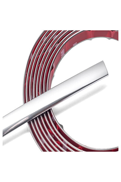 No branded Banda Cromata Premium Auto, 10 mm Latime, 12 M Lungime, Aplicare Exterior sau Interior Auto