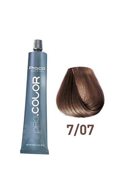 PROCO Vopsea de păr profesională PRO.COLOR 100 ml - Pro.Co - 7/07 Tutun