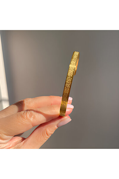 Chillin' سوار عالي الجودة من الفولاذ المقاوم للصدأ 316L مطرز بآية الكرسي قابل للتعديل للنساء/الرجال