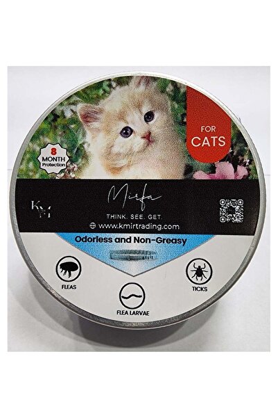 Mirfa طوق طارد للحشرات للقطط لحماية لمدة 8 أشهر