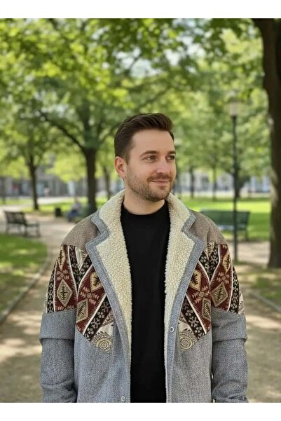 CANMODA (7541) Large / Xlarge Size Compatible Vintage Patterned Special Jacket