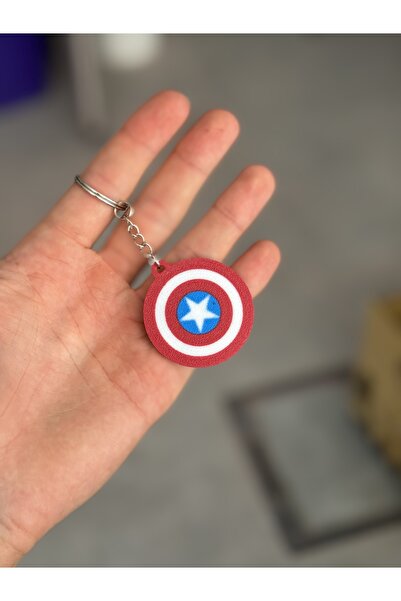 3D سلسلة مفاتيح درع كابتن أمريكا