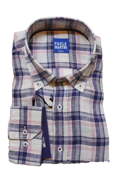 Paul Martin Men's Linen Long Sleeve Shirt