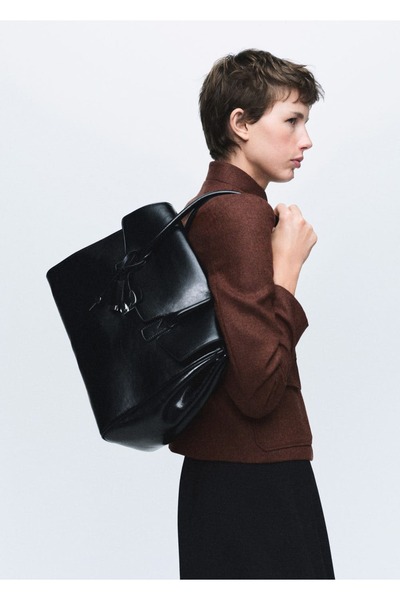 MANGO Woman Cepli yün ceket