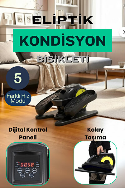 post alley 8 Kademe Ayarlı Mini Eliptik Kondisyon Bisikleti | 120 kg | Progra...