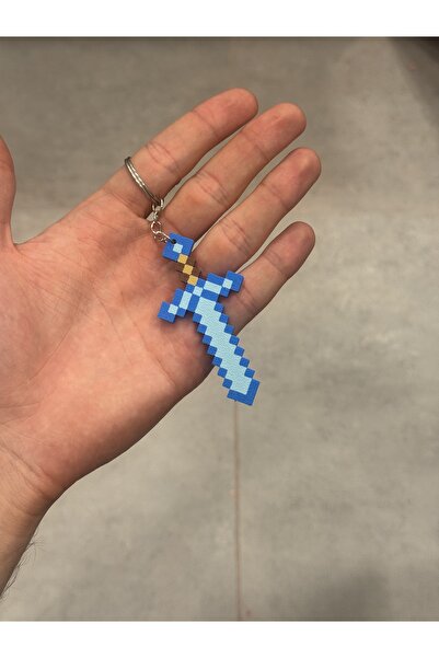 3D Minecraft Kılıç Anahtarlık