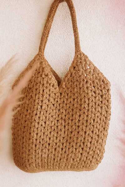 VELMORA BAG Hasır Çanta Kese Kağıdı Rengi