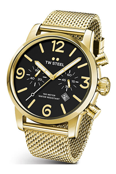 TW Steel Mens Watch MB24, Quartz, 48mm, 10ATM