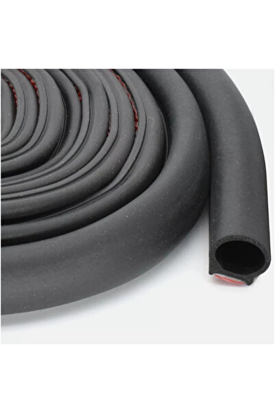 ECORP Bandă de etanșare premium tip D pentru ușă, portbagaj, capotă, cauciuc ...