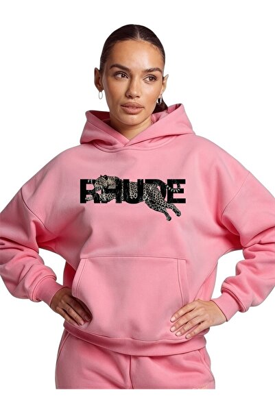 ArtYus Unisex Rhude Kaplan Culoare neagră Special cu imprimeu Bumbac supradim...