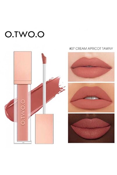 O.TWO.O Cosmetics أحمر شفاه سائل مطفي من او تو او - Cream apricot tawny 07