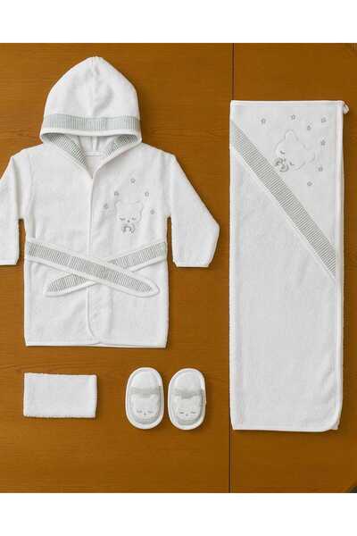 MİLAYS LİFE HOME COLLECTİON 0-2 YAŞ GAYE KIZ BEBEK ORGANİK PAMUK 4 PARÇA BORN...