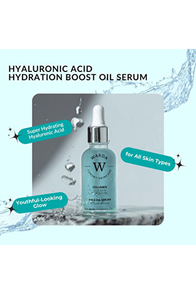 Warda Luxury Skincare Ser-ulei cu acid hialuronic pentru hidratare 30 ml