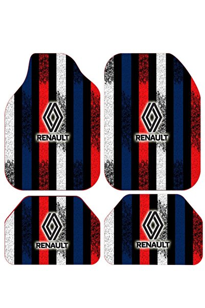 Carmine Carpet Dekoratif Dijital Baskılı Renault Desen Her Araca Uyumlu Yıkan...
