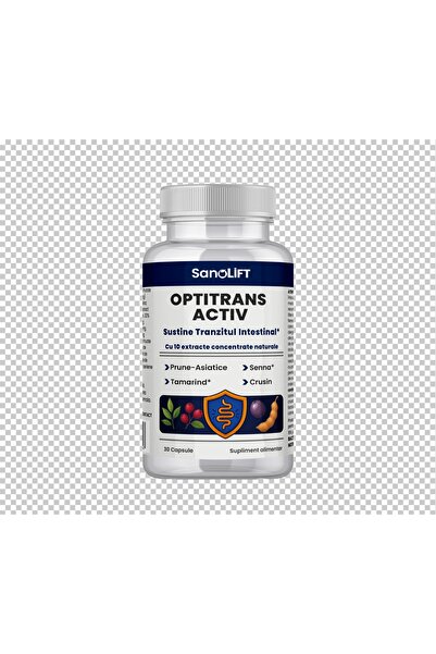 SanoLift Pastile Adulti - Laxativ din Plante -Actiune peste Noapte- OptiTransActiv 30cps.