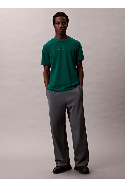 Calvin Klein Jeans Bisiklet Yaka Düz Yeşil Erkek T-Shirt LVGMF5K100IYE LIFEST...