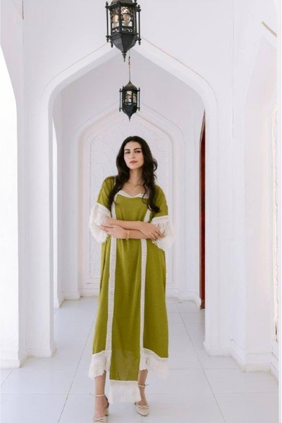 For Happy Brides Plain handmade jalabiya, free size A-343