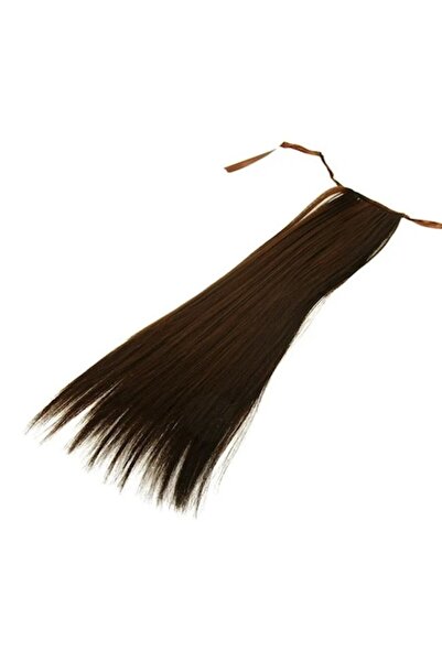 ANTBRO Extensie de păr sintetic cu coadă de cal, maro