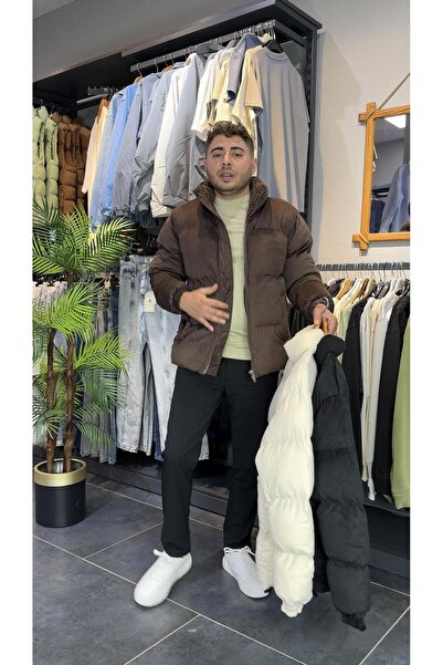 MODA KAHVE FİTİLLİ KADİFE MONT