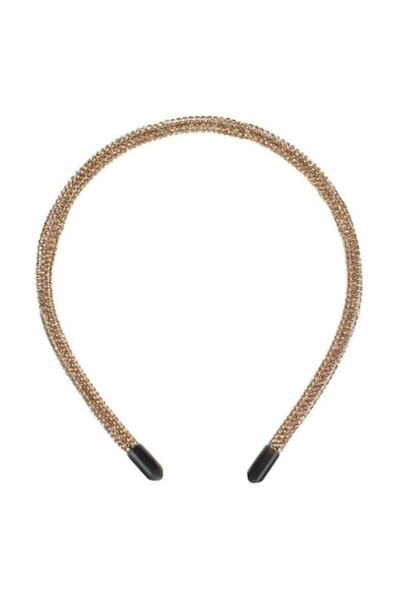 ANTBRO Bentiță de păr Antbro® pentru femei, cu pietre aurii