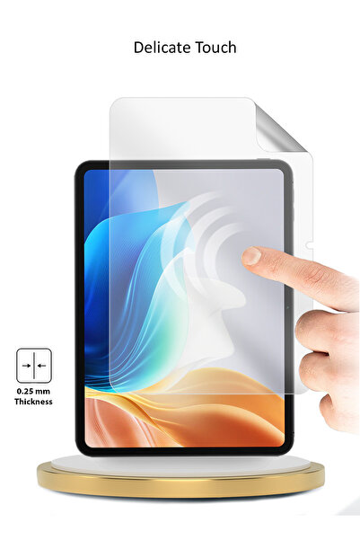 Wtech Oppo Pad Neo 4G 2024 (11.4 بوصة) غلاف هيدروجيل فاخر رفيع ومرن - شفاف