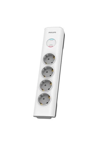 Philips Prelungitor cu protectie 4 prize 2m alb SPN7040WA