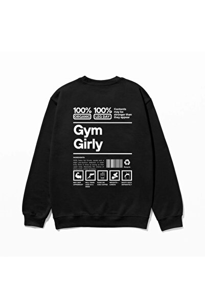 SVART WEAR Φούτερ γυμναστικής με τύπωμα 100% βαμβάκι oversized Μοντέρνο, φαντ...
