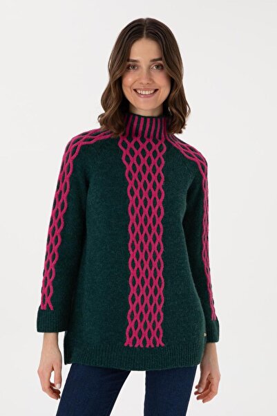 U.S. Polo Assn. Women's Cream Turtleneck Sweater Tekspor195399.4