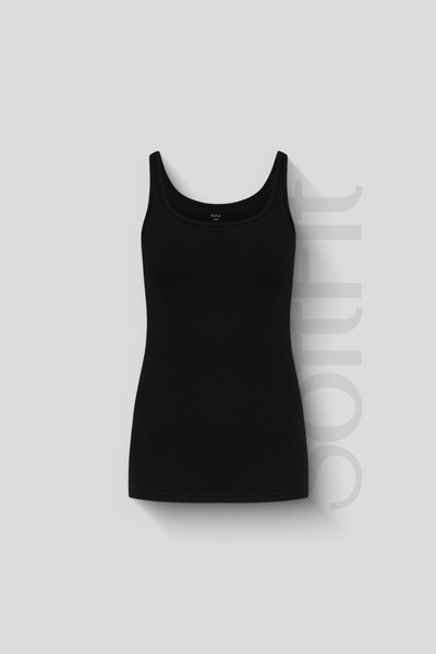 AUW Basic Women's Deep Neck Tank Top Modal Cotton 3-Piece - Softfit