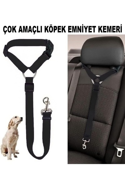 Ferdys Çok Amaçlı Köpek Emniyet Kemeri, Ayarlanabilir Köpek Araba Tasması, Evcil Hayvan Tasması