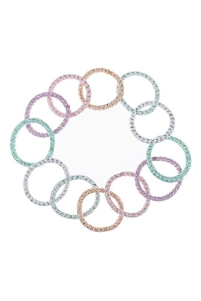 ANTBRO Set 12 elastice pentru copii Antbro® subțiri cu lurex argintiu în dife...