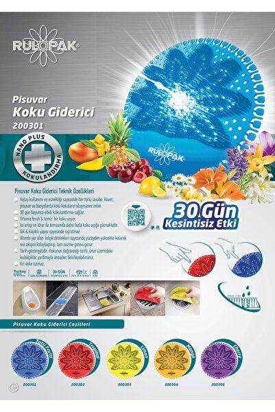 Rulopak PİSUVAR KOKU GİDERİCİ TROPIKAL 9'lu Paket