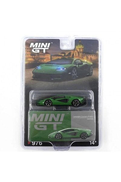 My Reality Fashion Mini Gt 1/64 Lamborghini Countach Lpi 800-4 Medium Green - Blister Package