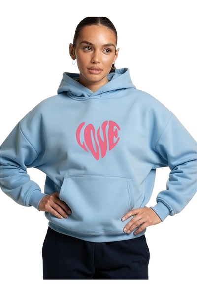 ArtYus Unisex Love Heart Culoare neagră Special cu imprimeu Bumbac supradimen...