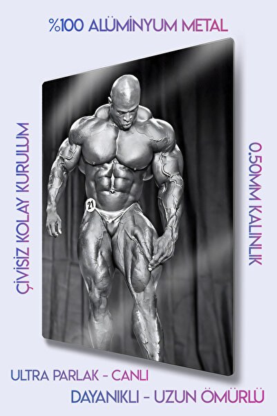DekorHane Metal Print - Ronnie Coleman, Fitness Motivation, Gym Decor, Bodybuilding, Light Weight Baby